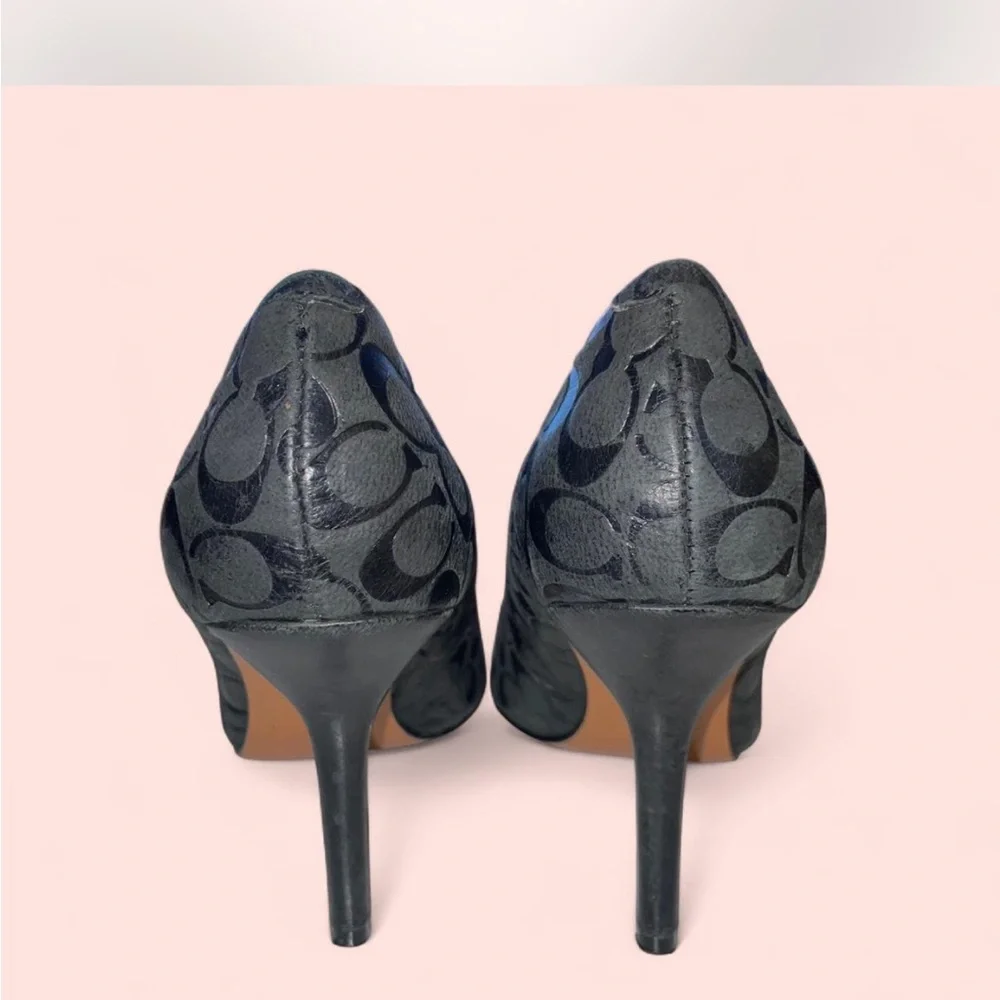Black Coach Pumps - Picture 2 of 5